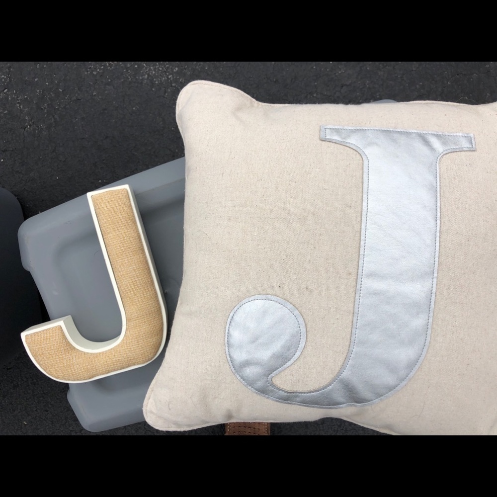 Letter “J” Pillow ONLY